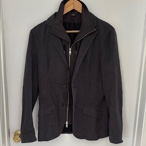 Armani Exchange Charcoal Blazer w/Detatchable Jacket | 34r, 36r